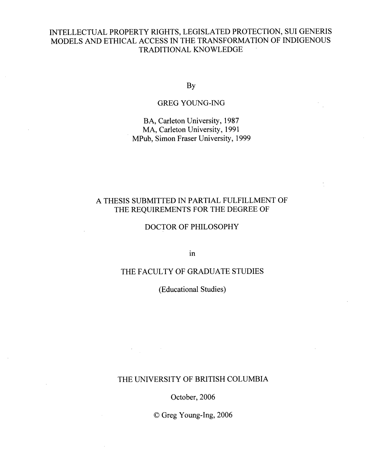 Interesting dissertation of traditional Indigenous knowledge and its intersections with IP law